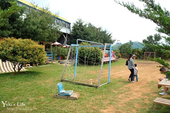 台中景點【公老坪親子餐廳】景觀親子景點、小型動物園、手作遊具隨你玩 - yuki.tw