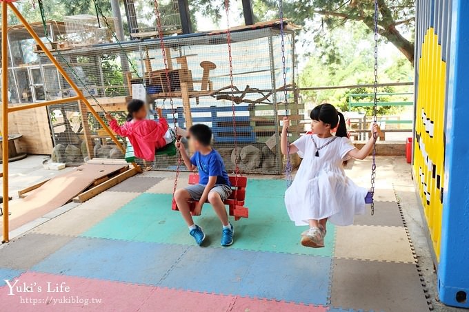 台中景點【公老坪親子餐廳】景觀親子景點、小型動物園、手作遊具隨你玩 - yuki.tw