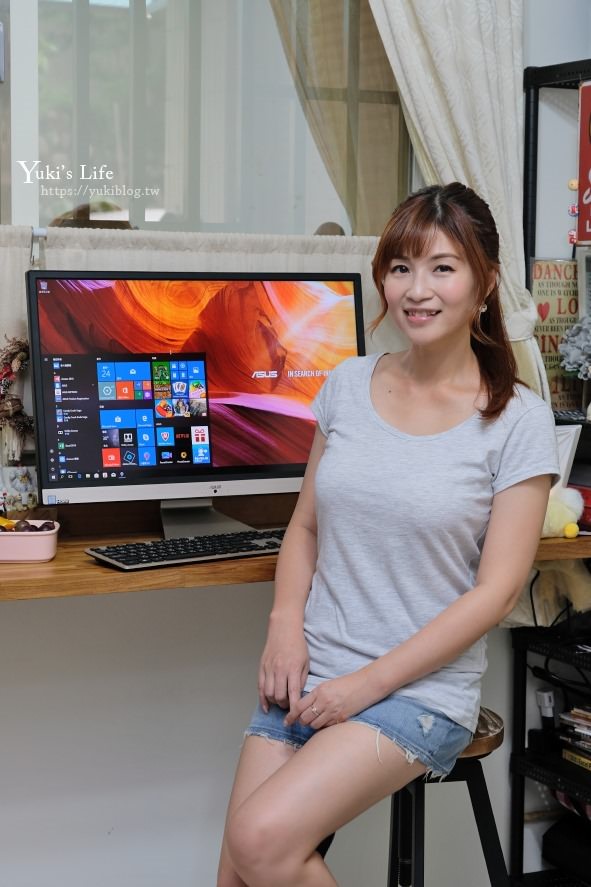 一體成型簡約電腦【ASUS Vivo AiO V272】27吋大螢幕窄邊框×親子學習必備 - yuki.tw