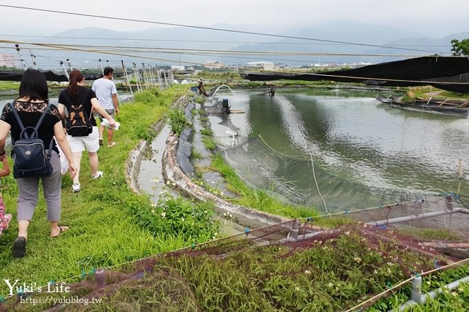 宜蘭親子景點【蘭楊蟹莊×蘭楊船菜】釣無毒泰國蝦、DIY烤蝦、保證蝦量!好吃好玩生態之旅 - yuki.tw