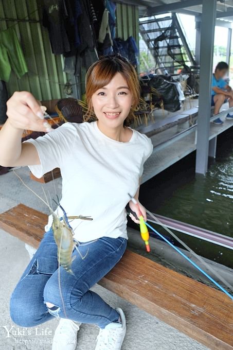 宜蘭親子景點【蘭楊蟹莊×蘭楊船菜】釣無毒泰國蝦、DIY烤蝦、保證蝦量!好吃好玩生態之旅 - yuki.tw