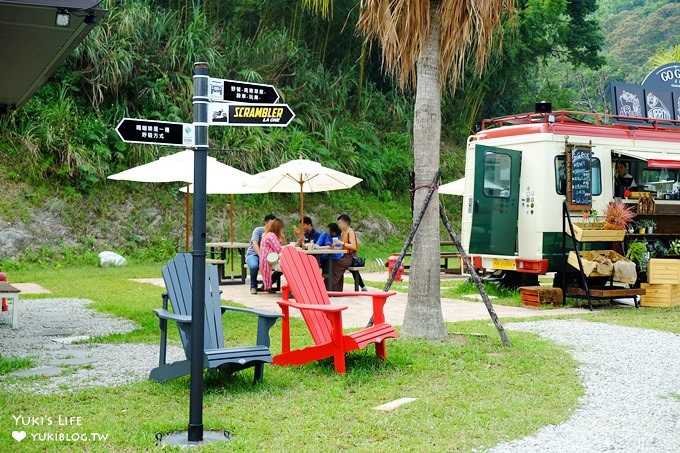 桃園大溪最新IG拍照景點【GOGOBOX餐車誌in樂灣基地】美式餐車草地野餐去×重機車聚下午茶約會好去處×親子野放吹泡泡場地 - yuki.tw