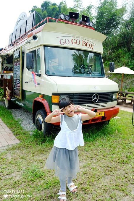 桃園大溪最新IG拍照景點【GOGOBOX餐車誌in樂灣基地】美式餐車草地野餐去×重機車聚下午茶約會好去處×親子野放吹泡泡場地 - yuki.tw