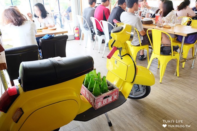 桃園中壢美食【塩Way】黃藍貨櫃屋姐妹拍照餐廳×手作蛋糕下午茶與花雕雞鍋好吃 - yuki.tw