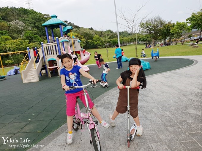 免費桃園景點【大溪河濱公園】落羽松季節必訪×LOVE場景×兒童遊戲場～親子假日野餐騎腳踏車好去處！ - yuki.tw