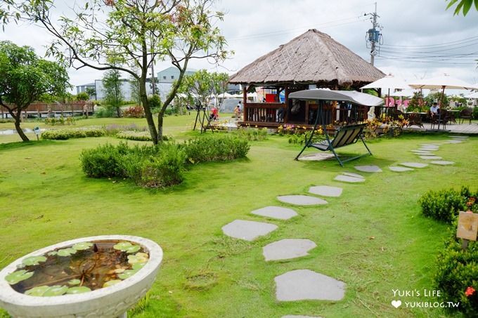 嘉義觀光工廠【達林休閒觀光園區(諾得健康休閒生態園區)】巴里島超大沙坑玩水池(玩水玩沙親子好去處!) - yuki.tw