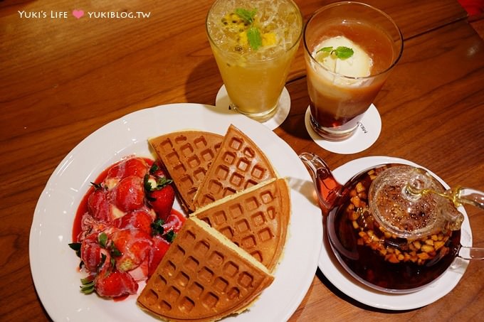 台北下午茶┃米朗琪咖啡館Melange Cafe‧傳說中的草莓鬆餅 @捷運中山站 - yuki.tw