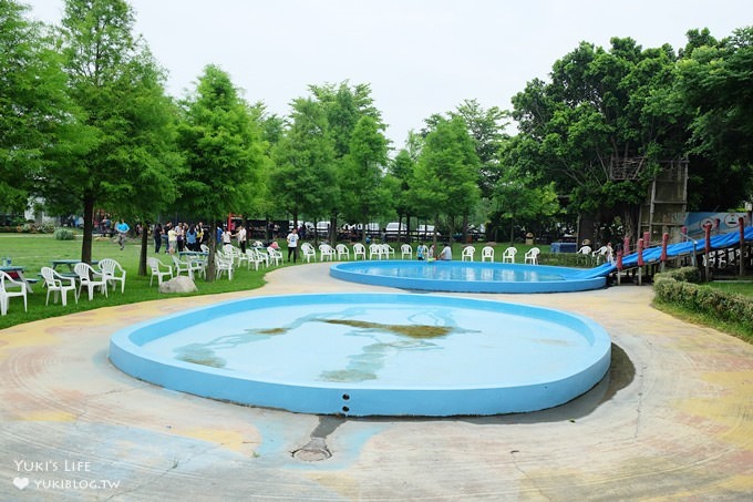 彰化景點【沐卉親子農場】親子一日遊~草皮戲水池玩水×湖泊划船×沙坑(沐卉濕地生態教育園區) - yuki.tw