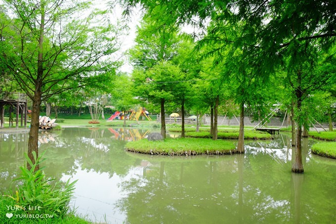 彰化景點【沐卉親子農場】親子一日遊~草皮戲水池玩水×湖泊划船×沙坑(沐卉濕地生態教育園區) - yuki.tw