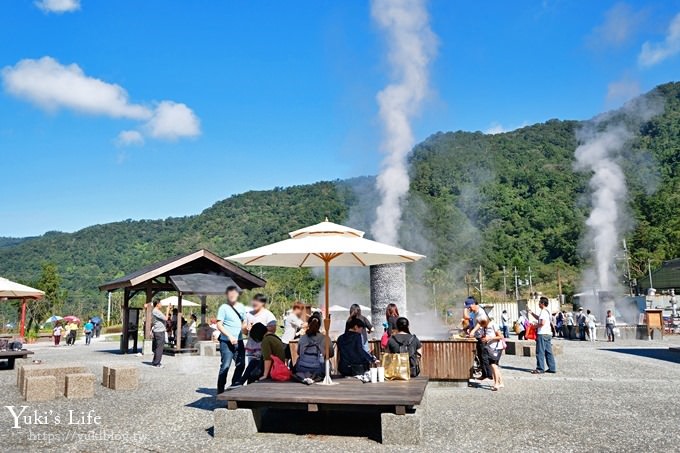 FUJI4987 免費！宜蘭景點【清水地熱】竹簍煮蛋超有趣還能泡腳×野餐好去處！