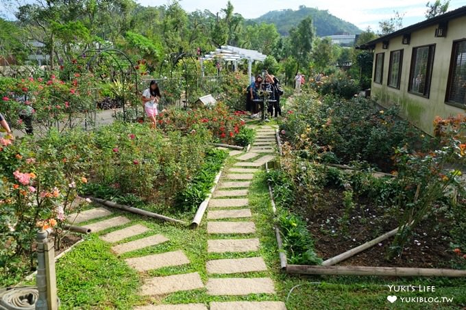 苗栗景點【雅聞香草植物工廠】免費觀光工廠玫瑰花園超夢幻×沙坑草皮孩子最愛 - yuki.tw