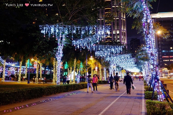 【2013新北市歡樂耶誕城】主燈華麗吸睛! 時而浪漫時而驚喜! @板橋市政府、板橋火車站捷運站 - yuki.tw