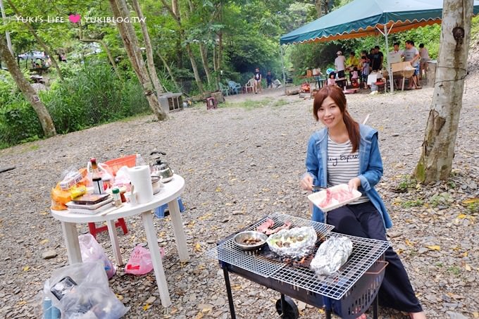 南投埔里【聽瀑營地】溪邊玩水烤肉、露營、野餐、小孩親子一日遊景點 - yuki.tw