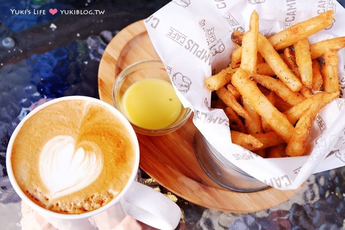 台北美食【CAMPUS CAFE】美式餐廳‧很陽光的開放式店面空間❤